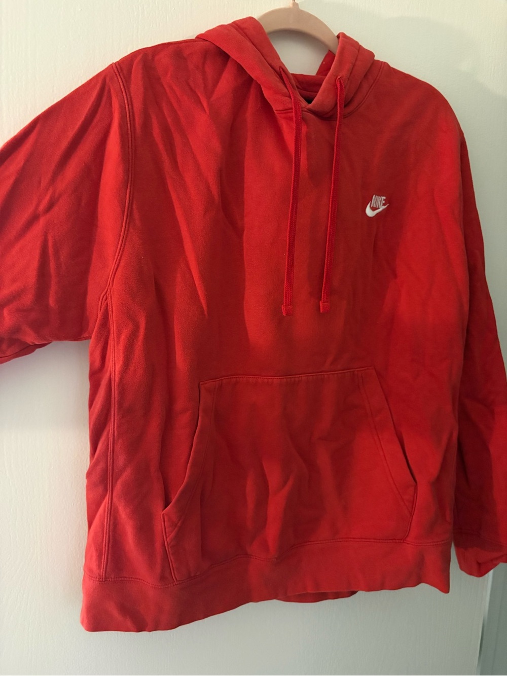 Unisex red Nike hoodie